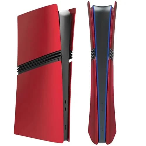 MIKNEKE Cover Plates for PS5 Pro Digital Edition Matte Faceplates in Red | Compatible with PlayStation 5 Pro Console (15.2*10.2 in) thumbnail 1