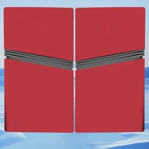 MIKNEKE Cover Plates for PS5 Pro Digital Edition Matte Faceplates in Red | Compatible with PlayStation 5 Pro Console (15.2*10.2 in) thumbnail 2