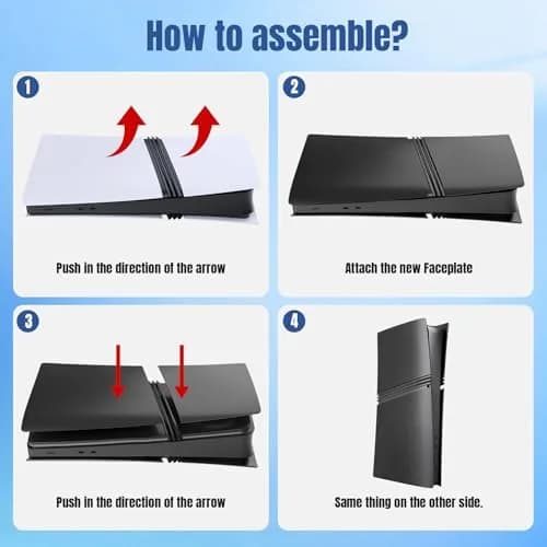 MIKNEKE Cover Plates for PS5 Pro Digital Edition Matte Faceplates | Durable ABS Shells for Console Customization thumbnail 5