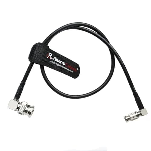 Alvin's Cables Micro-BNC High-Density BNC to BNC 6G HD SDI Coaxial Cable 50cm | Right-Angle 75 Ohm for Blackmagic Video Assist thumbnail 1