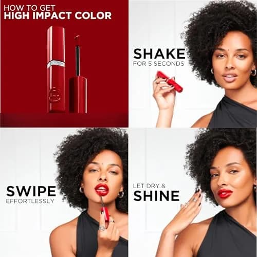 L'Oreal Paris Infallible Lacque Resistance Liquid Lipstick 16HR Long Lasting Lip Makeup Paris Sunset | Zero Transfer & Lacquer Shine thumbnail 8