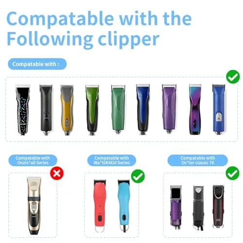 MEMIRY Size 10 Detachable Dog Grooming Blades 1.5mm (1/16") | Compatible with Andis, Oster A5, Wahl KM10 Clippers thumbnail 5