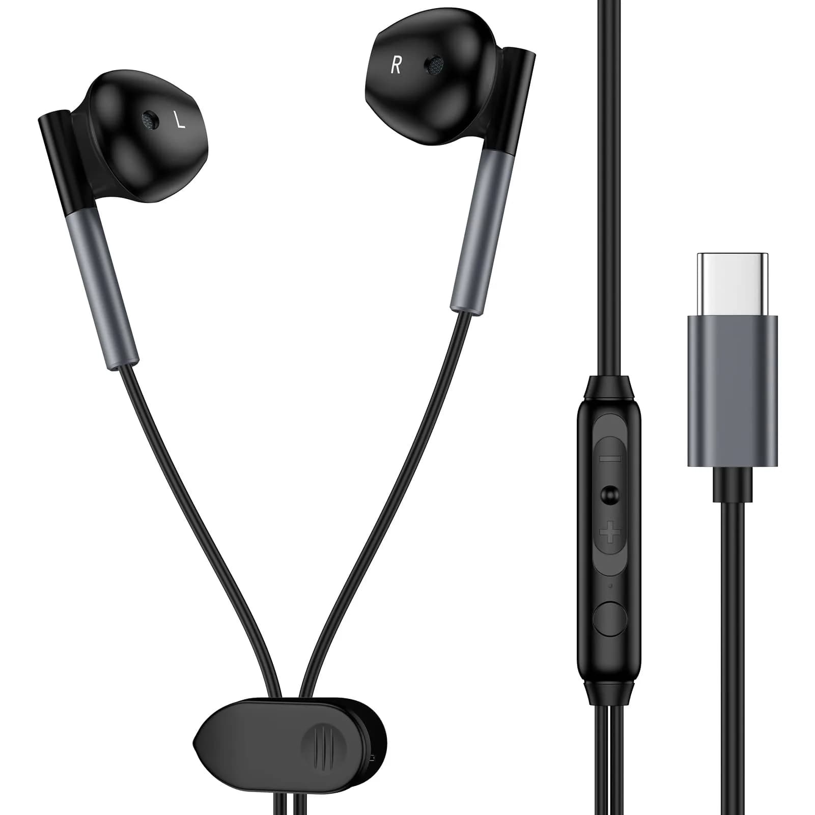 iHoto USB C Wired Earbuds for Samsung Galaxy A17 A16 5G | Hi-Fi Sound & Ergonomic Fit - main product image