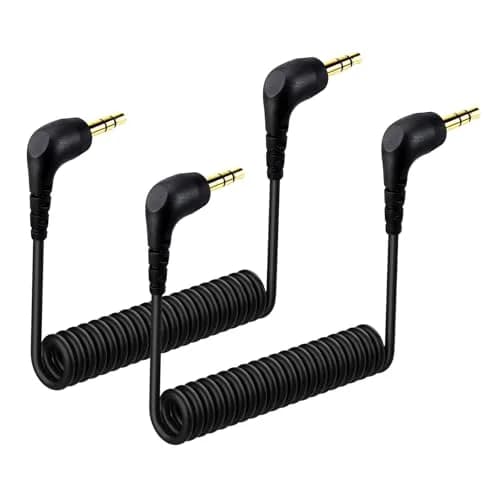 weishan 2-Pack 3.5mm Microphone Cable for DJI Mic Mini & Hollyland Lark Receivers | Durable, Flexible, Noise-Free Audio (120 chars) thumbnail 1