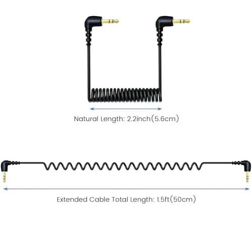 weishan 2-Pack 3.5mm Microphone Cable for DJI Mic Mini & Hollyland Lark Receivers | Durable, Flexible, Noise-Free Audio (120 chars) thumbnail 6
