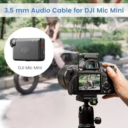 weishan 2-Pack 3.5mm Microphone Cable for DJI Mic Mini & Hollyland Lark Receivers | Durable, Flexible, Noise-Free Audio (120 chars) thumbnail 3