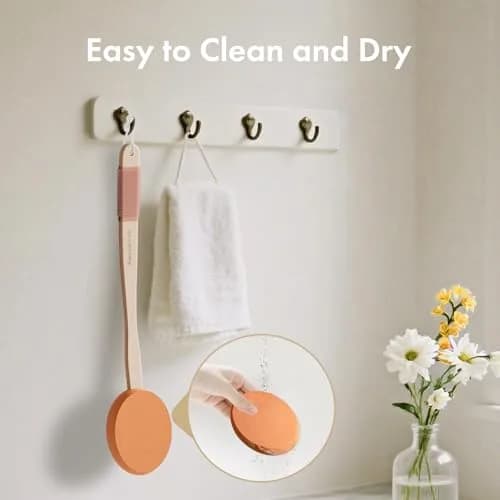 AmazerBath Lotion Applicator with 4 Replaceable Pads & Long Handle | FDA Approved for Back & Feet thumbnail 4