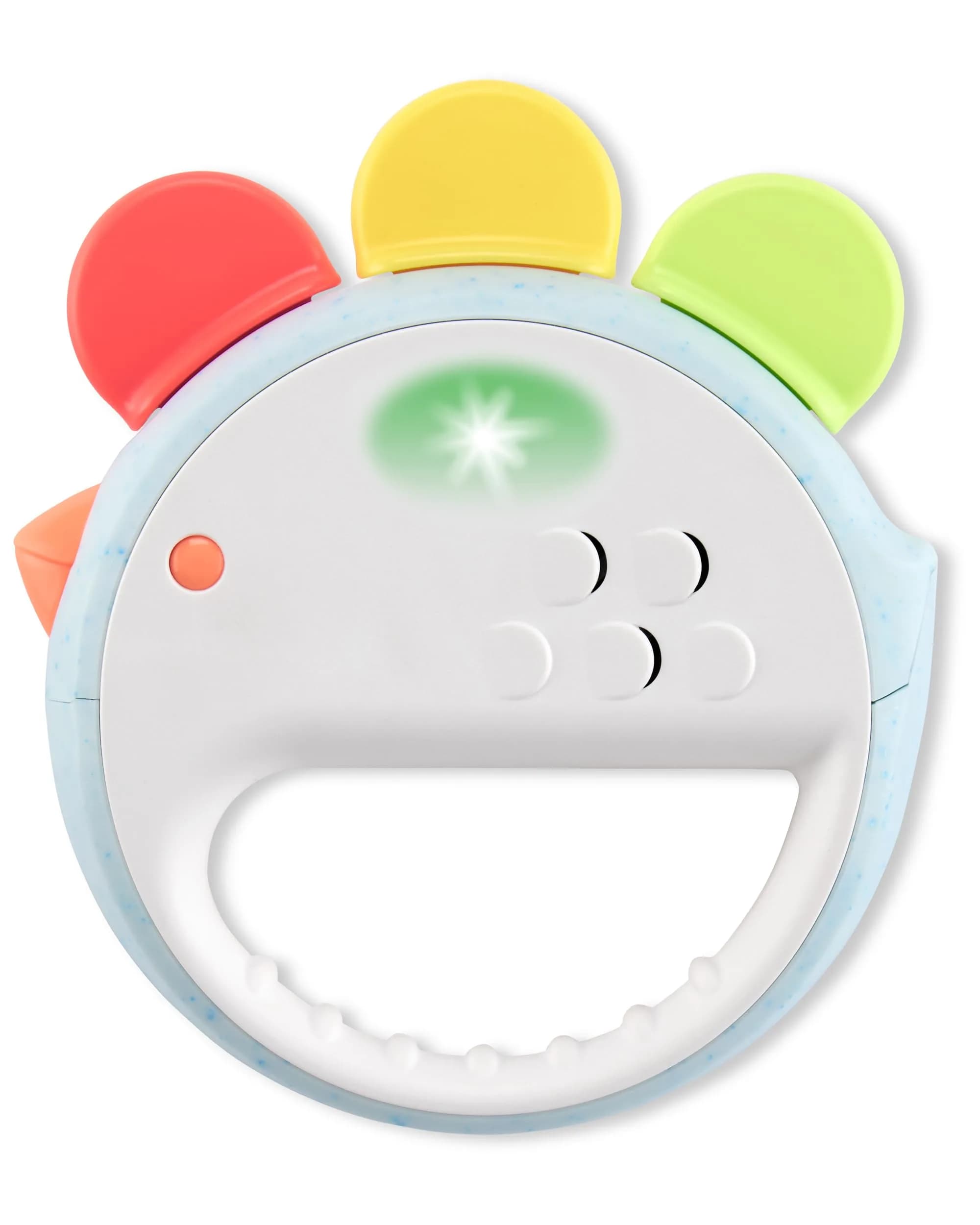 Skip Hop Musical Baby Toy with Sounds Lights and Music, Farmstand Feelin' Clucky Tambourine, Age 9m+ | 3 Modes of Play & 20 Features