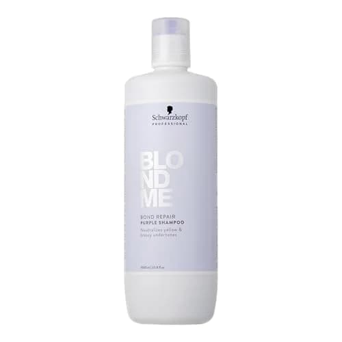 BlondMe Bond Repair Purple Shampoo 33.8 Fl Oz | Neutralizes Yellow & Brassy Tones, Strengthens & Repairs Blonde Hair thumbnail 1