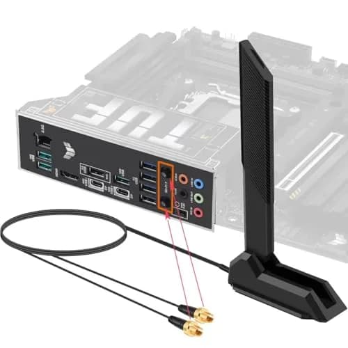 slinkdsco WiFi 7 Gaming Motherboard Magnetic Base Antenna with EZ-Plug Connector (NOT RP-SMA) for ASUS ROG Series | High-Speed Wireless thumbnail 7
