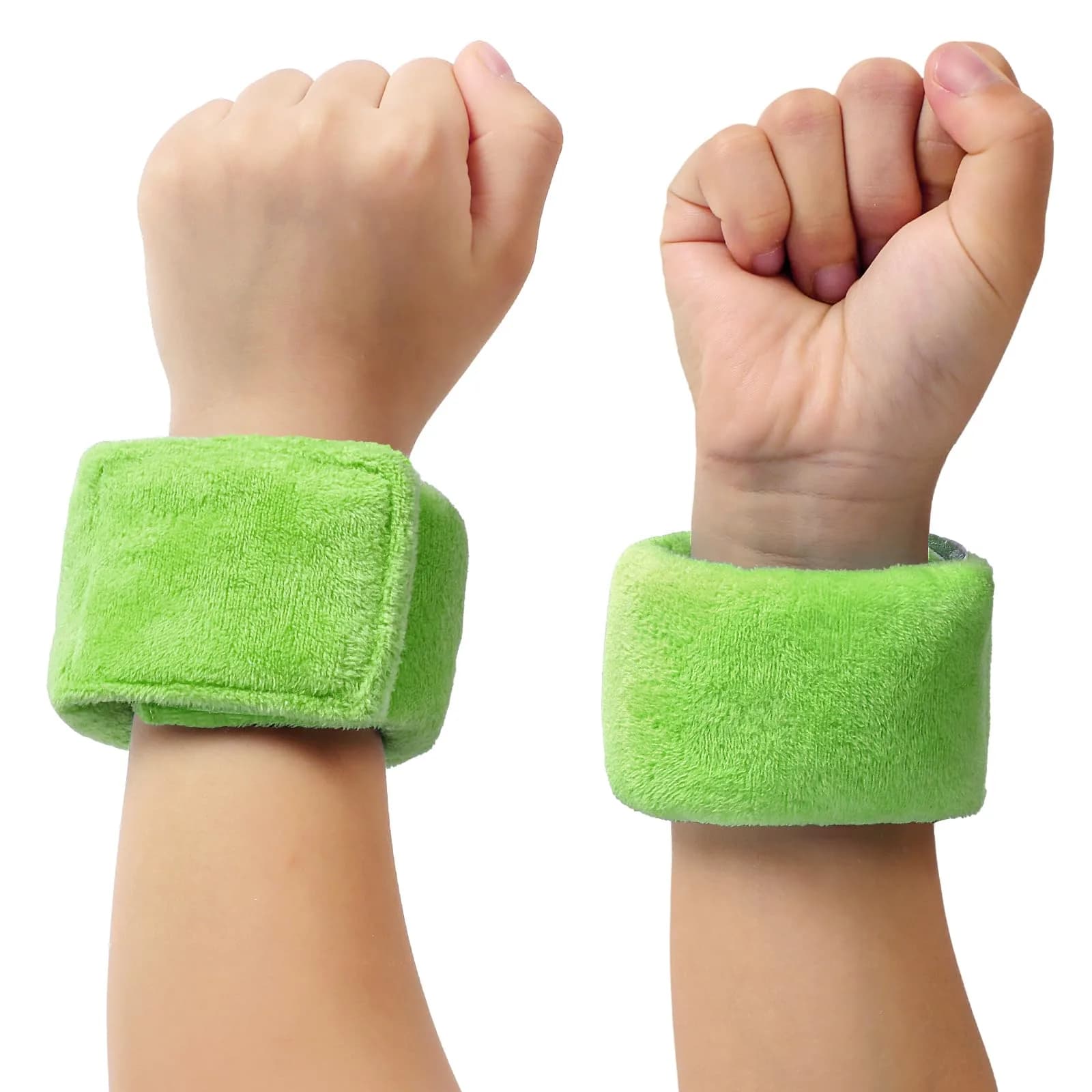 JXM Sensory Weighted Bracelets for Kids (2-Pack, Green) | Deep Pressure Input for Calming and Focus - main product image