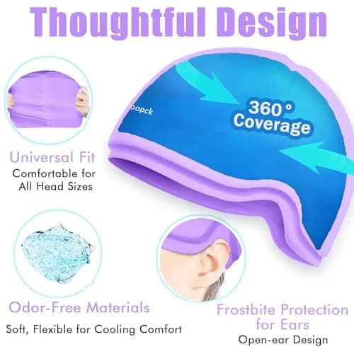 sfiocoopck Purple Chemo Cold Cap for Chemotherapy | Scalp Cooling for Hair Loss Prevention thumbnail 5