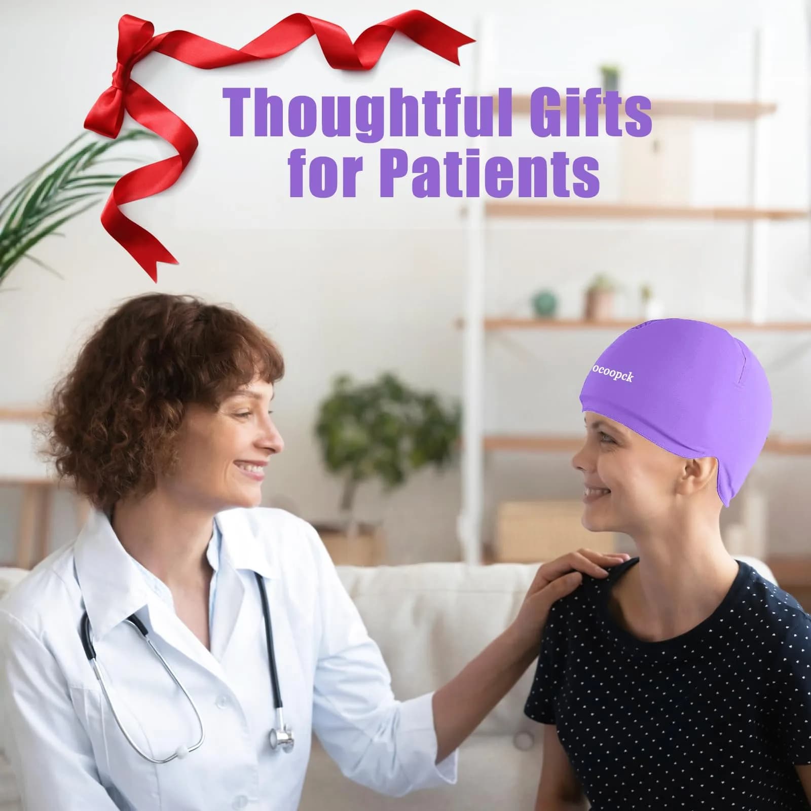 sfiocoopck Purple Chemo Cold Cap for Chemotherapy | Scalp Cooling for Hair Loss Prevention - view 6