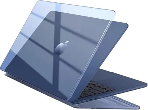 EooCoo Crystal Midnight Hard Shell Case for MacBook Air 13.6-inch M2-M5 (2022-2026) | Snap-On Protection thumbnail 1