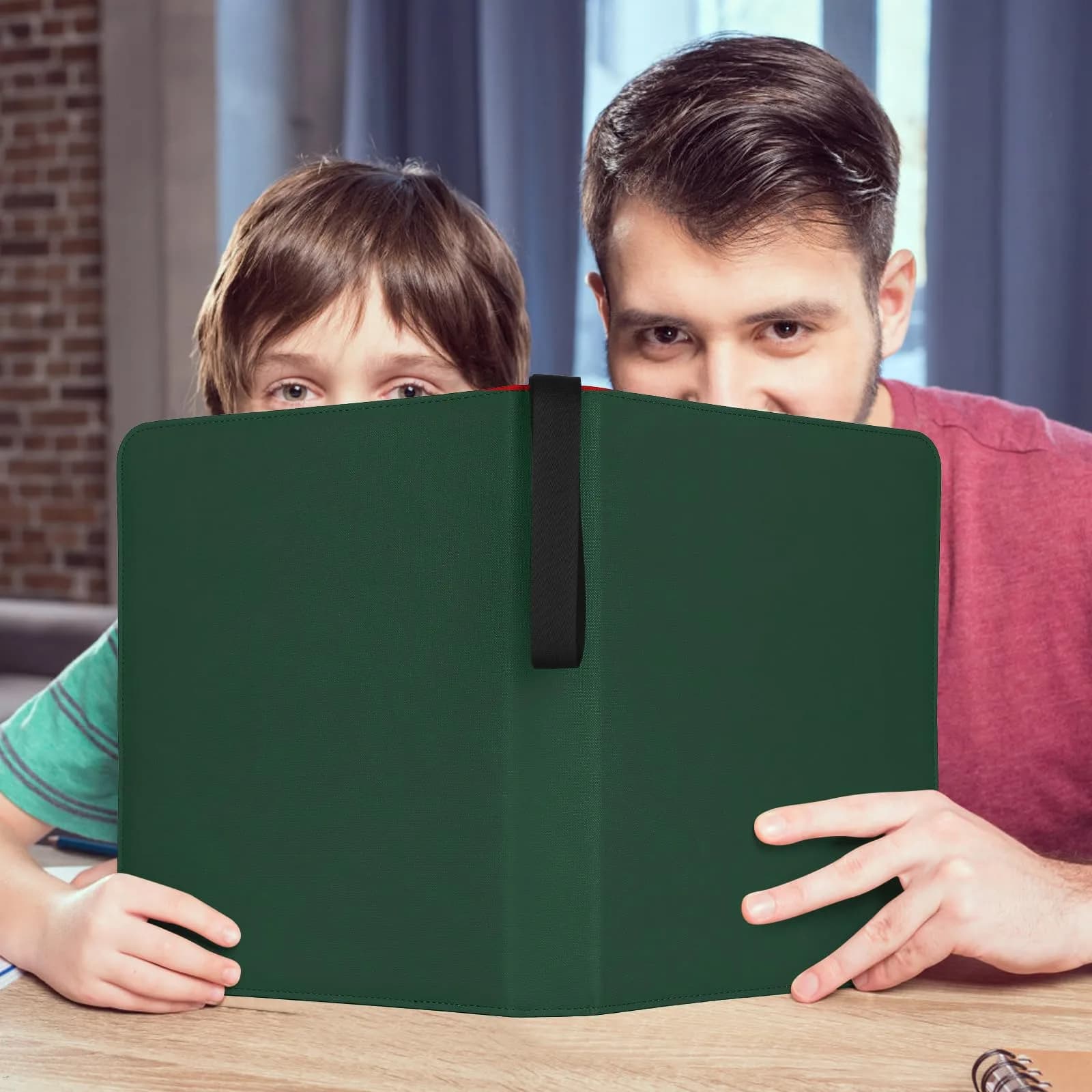 GERMUN 3-Ring 720-Pocket Zipper Card Binder | Archival-Safe PU Trading Card Album Folder (Dark Green) - view 7