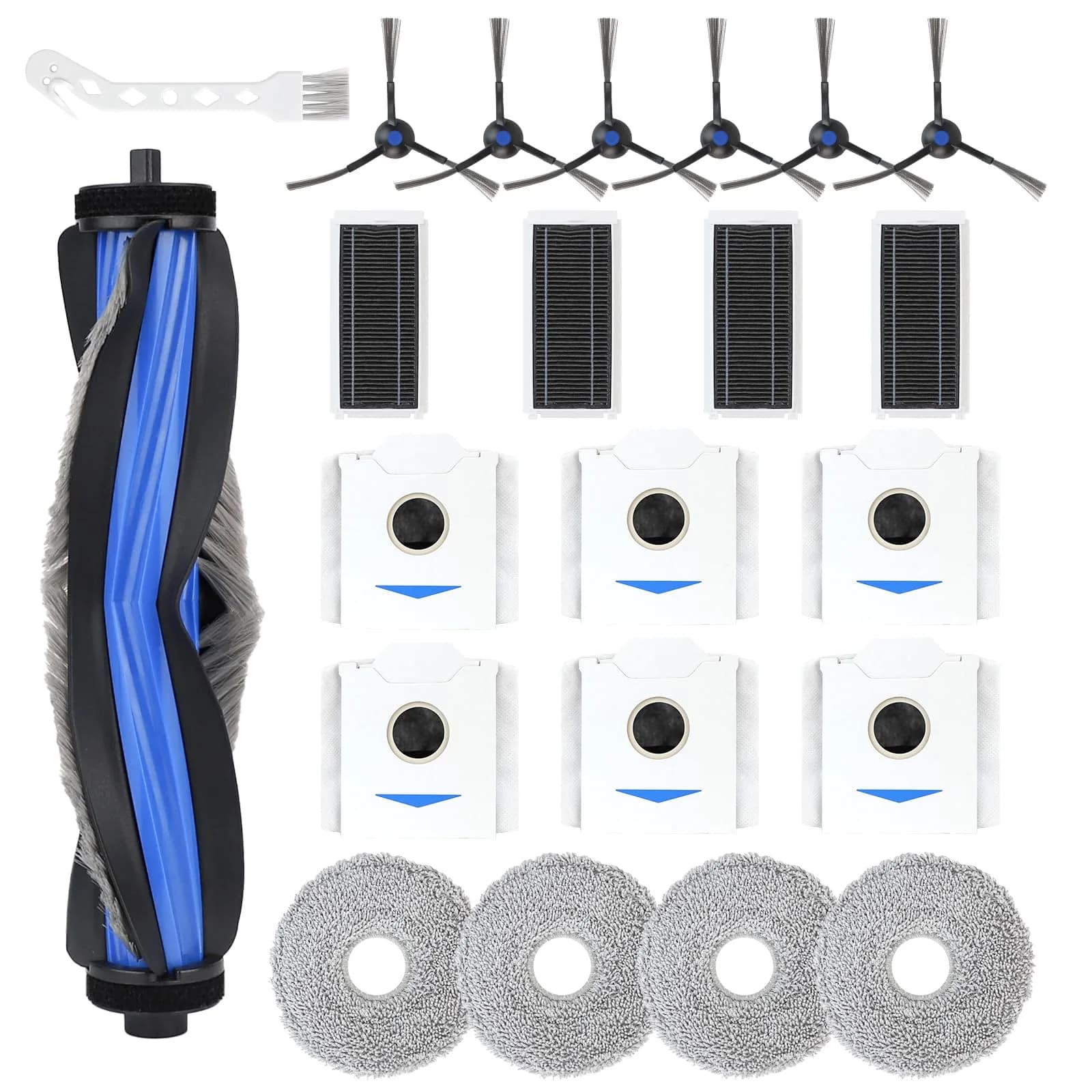 Feilifan Accessories for ECOVACS DEEBOT N30 Omni/ N30 PRO OMNI | 22 PCS Robot Vacuum Parts