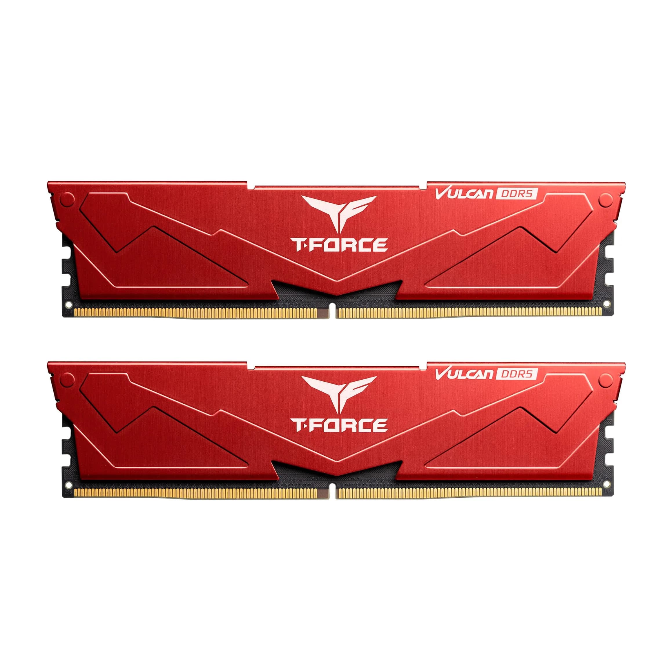 TEAMGROUP T-Force Vulcan DDR5 32GB (2x16GB) 6000MHz CL38 Red | High-Speed Desktop Memory Module - main product image