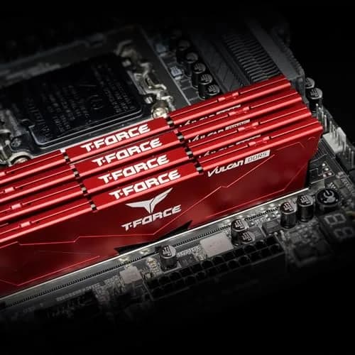 TEAMGROUP T-Force Vulcan DDR5 32GB (2x16GB) 6000MHz CL38 Red | High-Speed Desktop Memory Module thumbnail 6