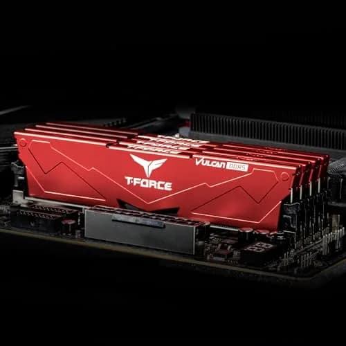 TEAMGROUP T-Force Vulcan DDR5 32GB (2x16GB) 6000MHz CL38 Red | High-Speed Desktop Memory Module thumbnail 7