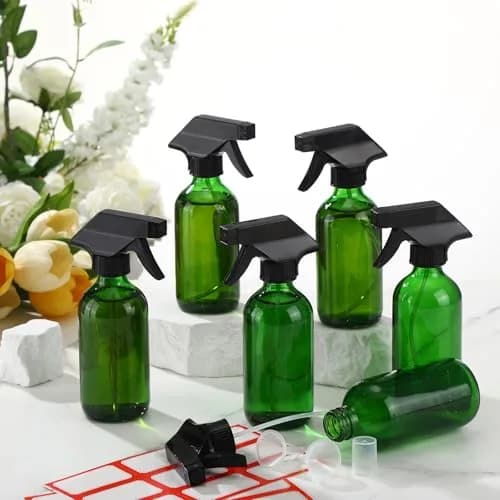 Norme 8 oz Glass Spray Bottle Set with Funnels Labels | Refillable, Portable & Multi-Purpose (70-120 chars) thumbnail 6
