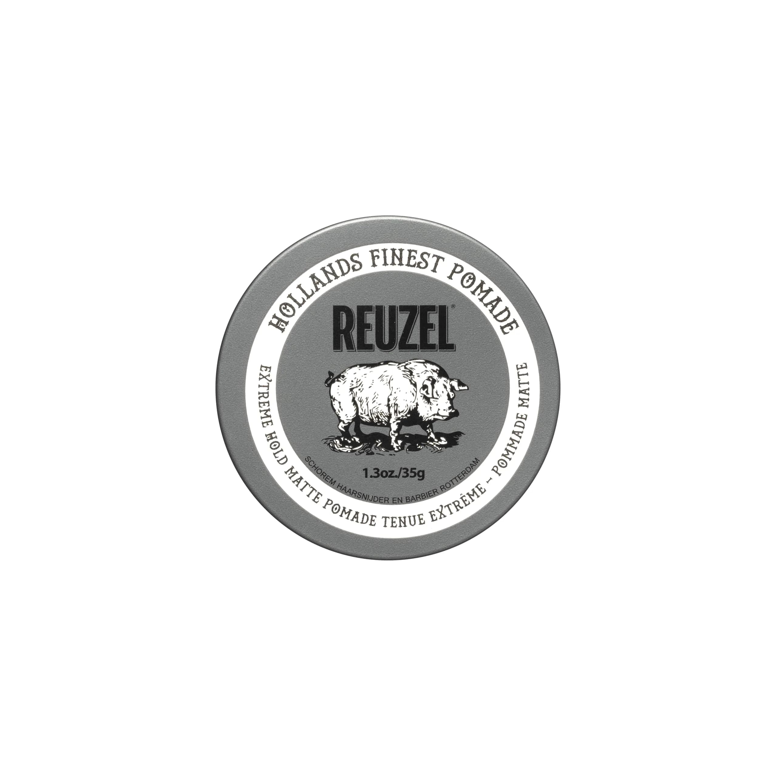 REUZEL Extreme Hold Matte Pomade 1.3 Oz | Strong All-Day Matte Finish, Water Soluble, Easy Washout