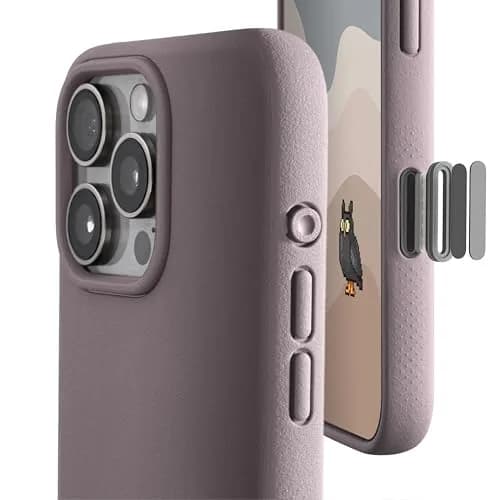 TineeOwl iPhone 16 Pro Max Magnetic Case, Slim TPU, Camera Control Button, Compatible with MagSafe, Dusty Lilac thumbnail 1