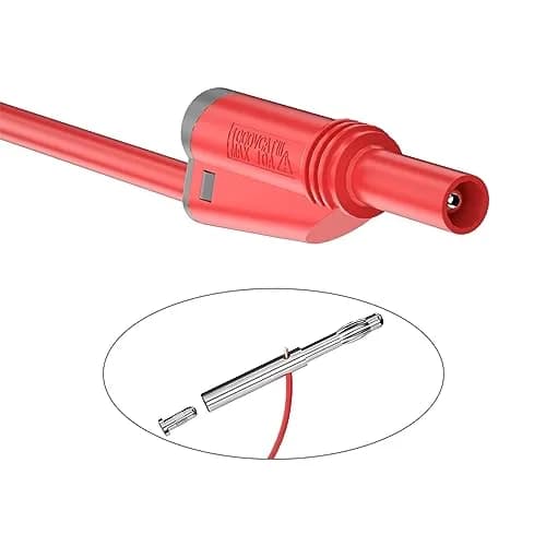 Goupchn 4mm Stackable Banana Plugs, 20PCS Ten Colors | 1000V/10A Rated Solderless Connectors thumbnail 4