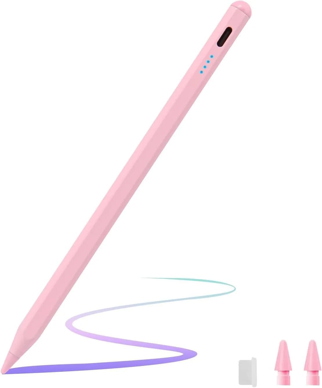 Rgar Stylus Pen for Samsung Galaxy Tab A11+/A11/A9+/A9/A8/A7 Tablets | Black, 1.5mm Nib, 10-Hour Battery — Pink