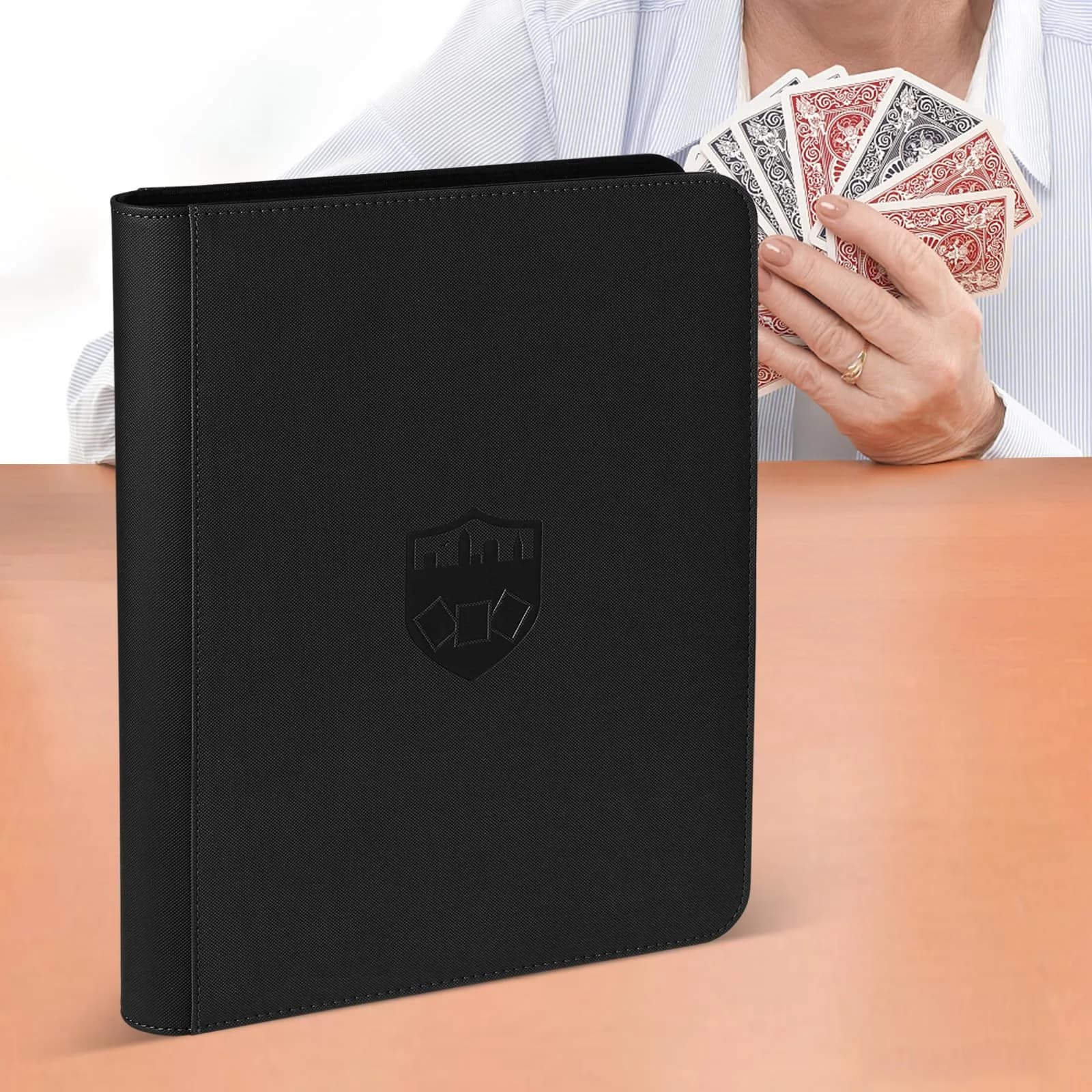 GERMUN 360 Card Ringless Zipper Binder | Acid-Free PU Leather for TCG Sports Cards - view 7