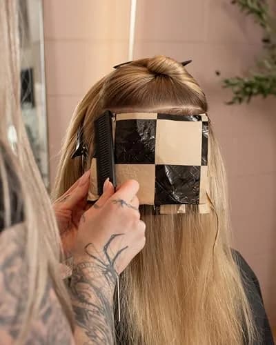 FRAMAR Checked Out Hair Foil 8x11 Inches (200 Count) | Professional Embossed Salon Foils for Highlighting thumbnail 7