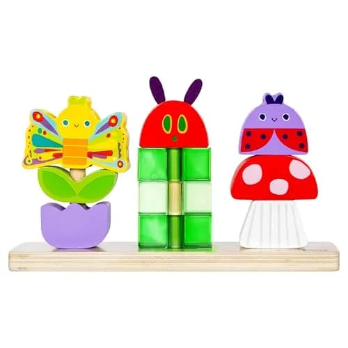 KIDS PREFERRED The Very Hungry Caterpillar Wooden Stacking Toy 19.5cm (7.87in) | Educational Toy for Toddlers thumbnail 1