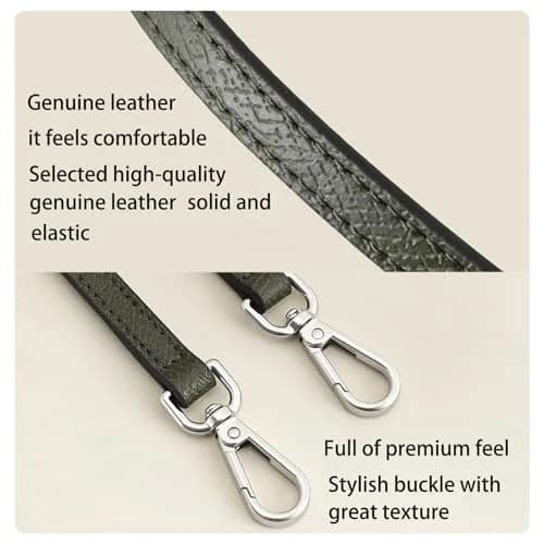 KIYOMIL Genuine Leather Bag Strap Replacement for MINI Pouch | 1.2cm Width, 94-124cm Adjustable Length thumbnail 5