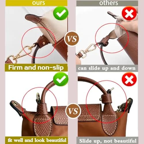 KIYOMIL Genuine Leather Bag Strap Replacement for MINI Pouch | 1.2cm Width, 94-124cm Adjustable Length thumbnail 3