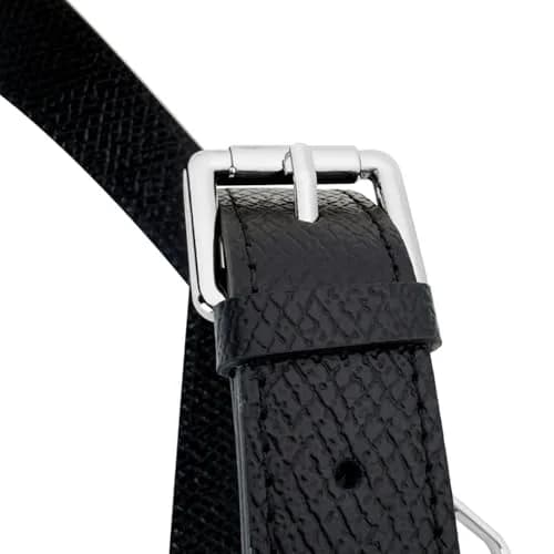 KIYOMIL Black Leather Strap Replacement for Small Pouch | Adjustable Crossbody Shoulder Strap 2.5cm (1.0in) thumbnail 7