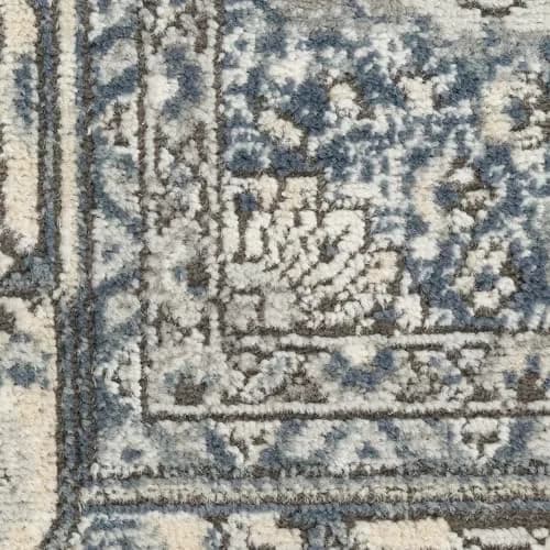 Nourison Home Concerto Ivory Navy 6' x 9' Area Rug | Easy Clean, Non Shedding thumbnail 6