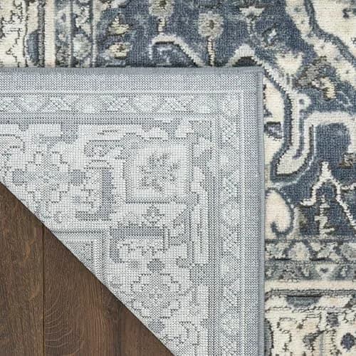 Nourison Home Concerto Navy Ivory 3'9" x 5'9" Area Rug | Easy Clean, Non Shedding, Modern Design thumbnail 8