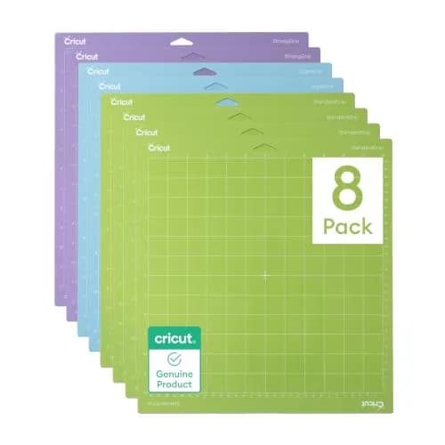 Cricut Cutting Mat Variety Pack (8 Count, 12in x 12in) | Precision Adhesion for All Materials thumbnail 1