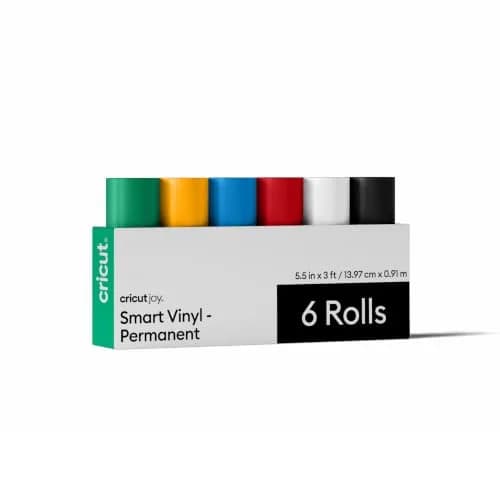 Cricut Smart Permanent Vinyl, Sampler Pack (5.5in x 3ft, 6 Sheets) Weather-Resistant for Outdoor Use thumbnail 1
