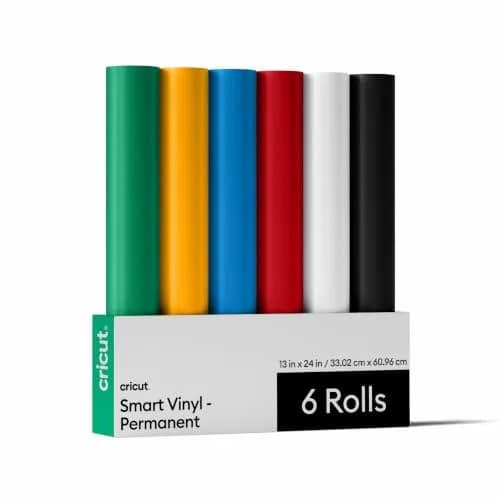 Cricut Smart Permanent Vinyl, Sampler Pack (13in x 24in, 6 Sheets) Weather-Resistant & Fade-Proof for Cricut Machines thumbnail 1