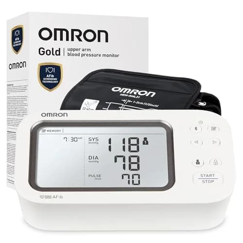 OMRON Gold Automatic Arm Blood Pressure Monitor | 9-17" Cuff, AFib Detection, Bluetooth App Sync thumbnail 1