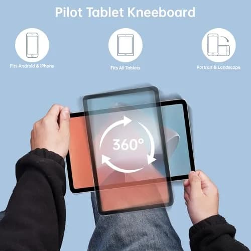 NiHome Adjustable Pilot Magnetic Kneeboard for iPad | Secure, Anti-Slip, Hands-Free (70-120 chars) thumbnail 4