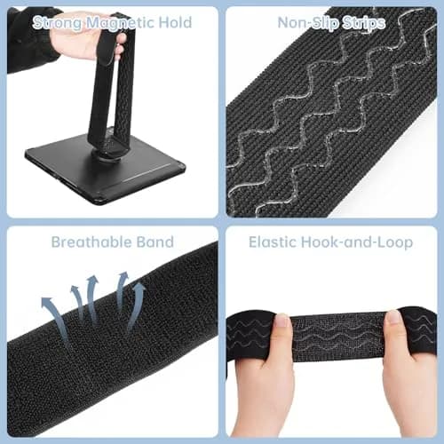 NiHome Adjustable Pilot Magnetic Kneeboard for iPad | Secure, Anti-Slip, Hands-Free (70-120 chars) thumbnail 5