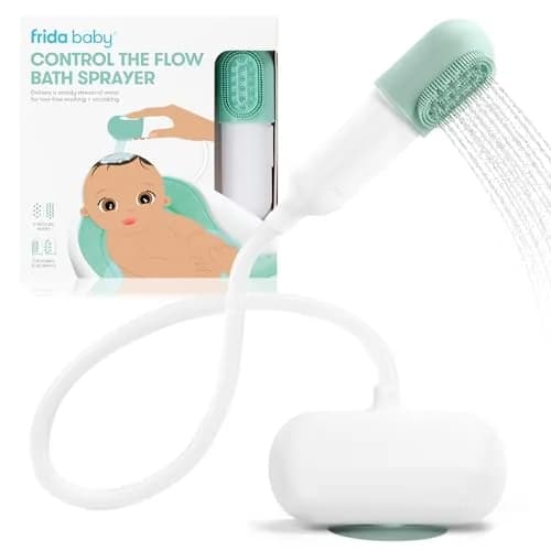 Frida Control The Flow Bathtub Sprayer Attachment Teal | Gentle Rinse for Tear-Free Baby Bath Time — Bath Sprayer