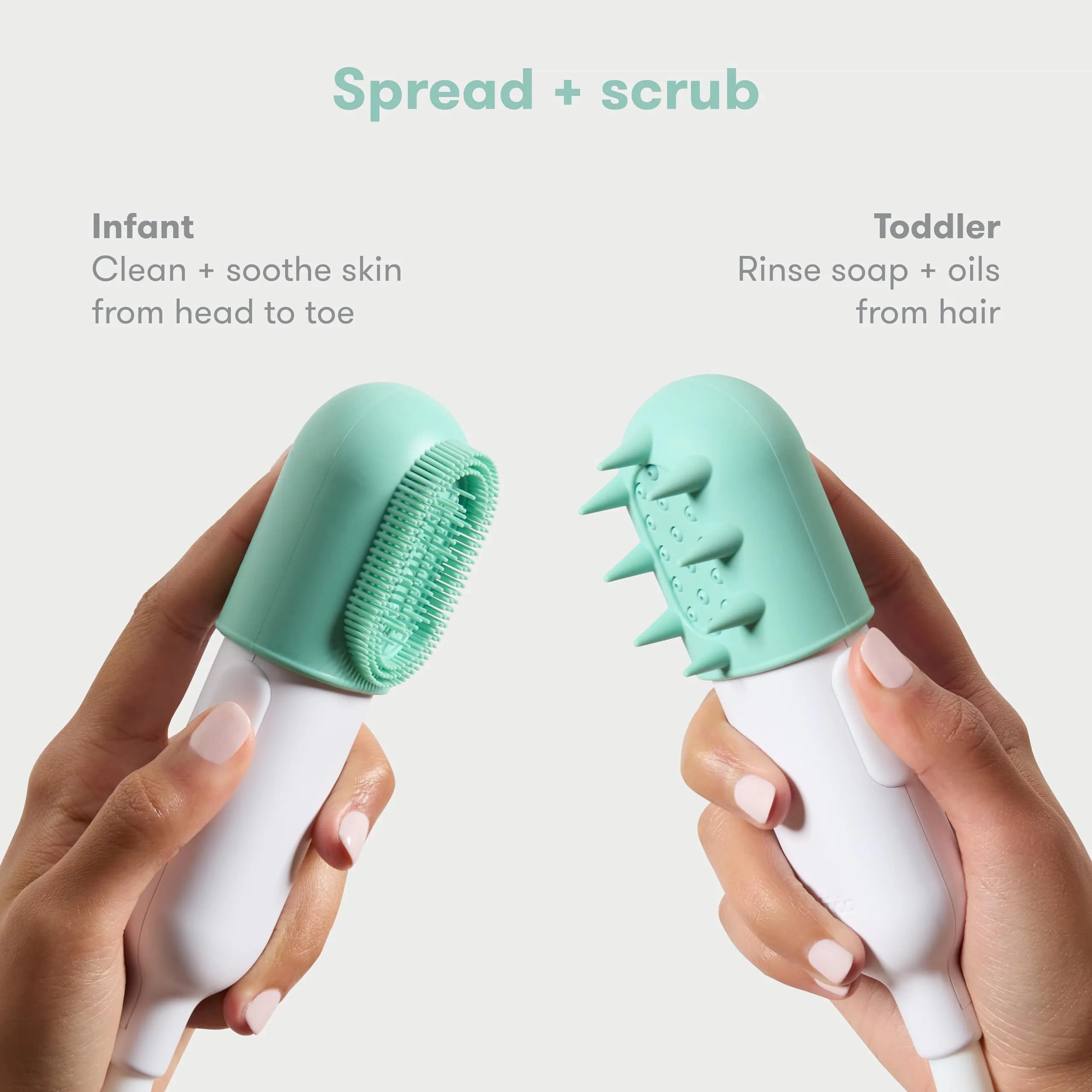 Frida Control The Flow Bathtub Sprayer Attachment Teal | Gentle Rinse for Tear-Free Baby Bath Time - view 4