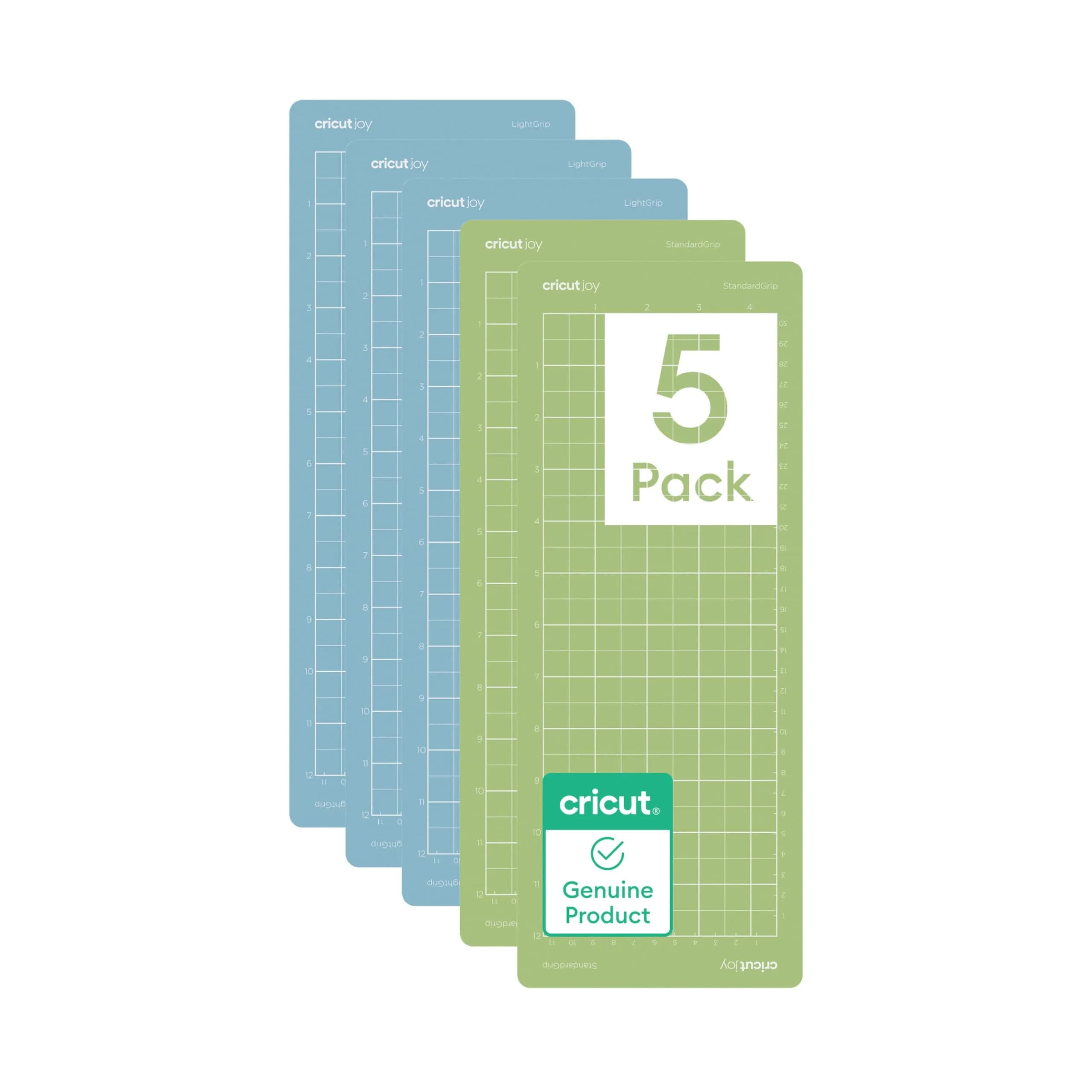 Cricut Joy StandardGrip Cutting Mat 4.5" x 12" - 5 Pack Variety - main product image
