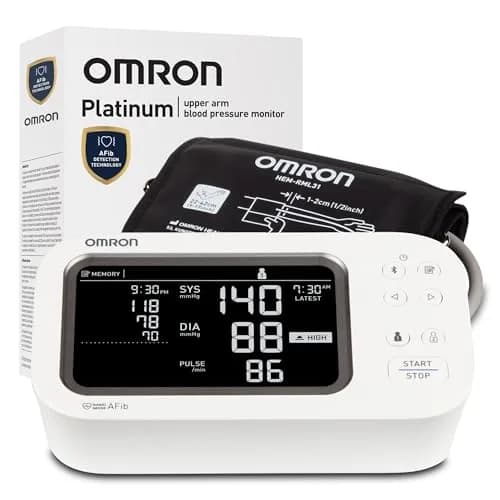 OMRON Platinum Blood Pressure Monitor with AFib Detection & App Connectivity | 9"–17" Cuff, 220V Compatible thumbnail 1