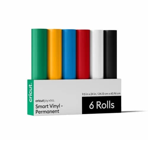 Cricut Smart Permanent Vinyl, Sampler Pack (9.5in x 24in, 6 Sheets) | Weather-Resistant Craft Vinyl thumbnail 1