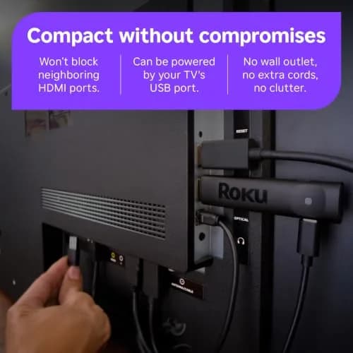 Roku Streaming Stick Plus with Voice Remote - 4K & HDR10+ | Easy Setup & Free Channels thumbnail 5