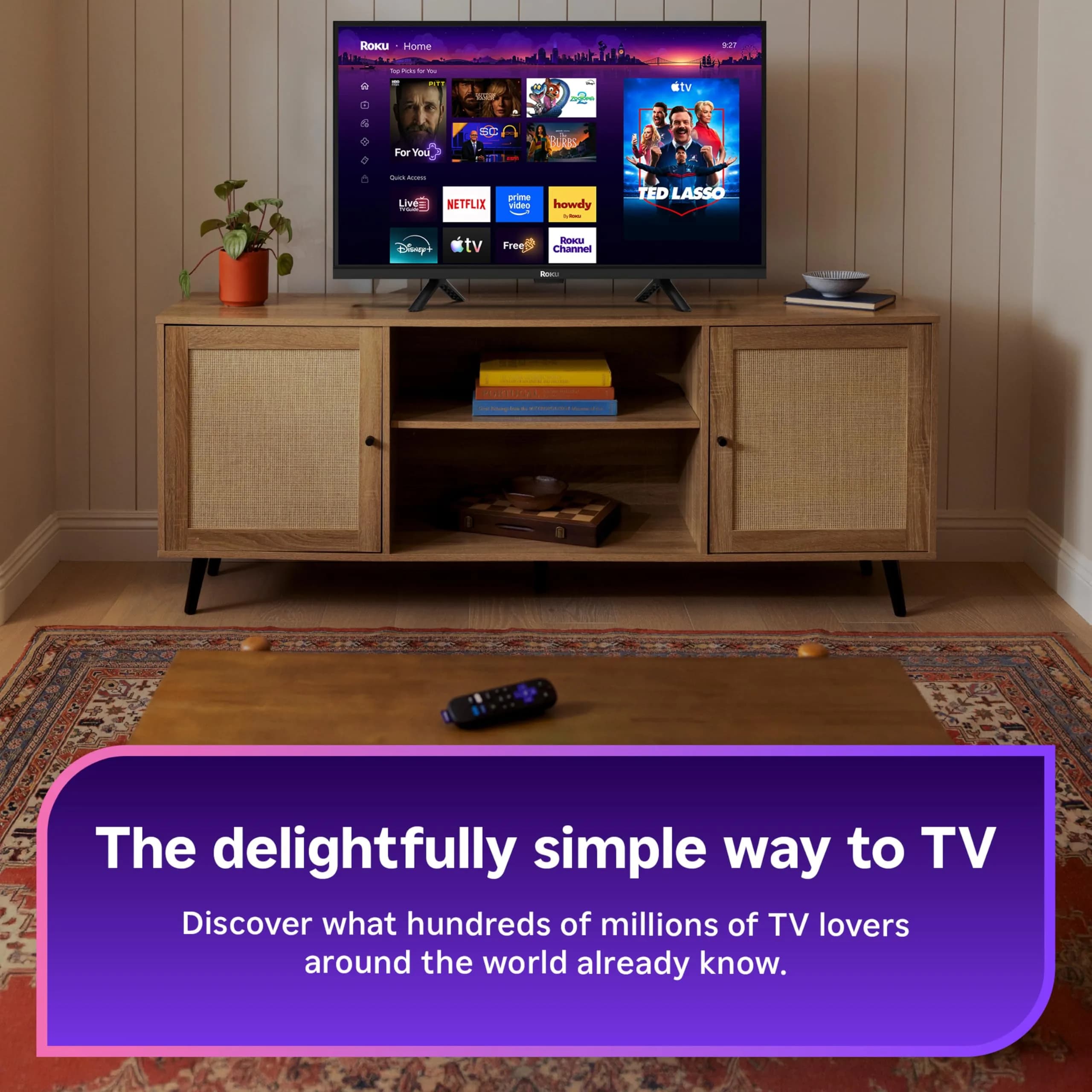 Roku Streaming Stick Plus with Voice Remote - 4K & HDR10+ | Easy Setup & Free Channels - view 2