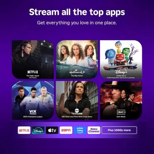 Roku Streaming Stick Plus with Voice Remote - 4K & HDR10+ | Easy Setup & Free Channels thumbnail 3